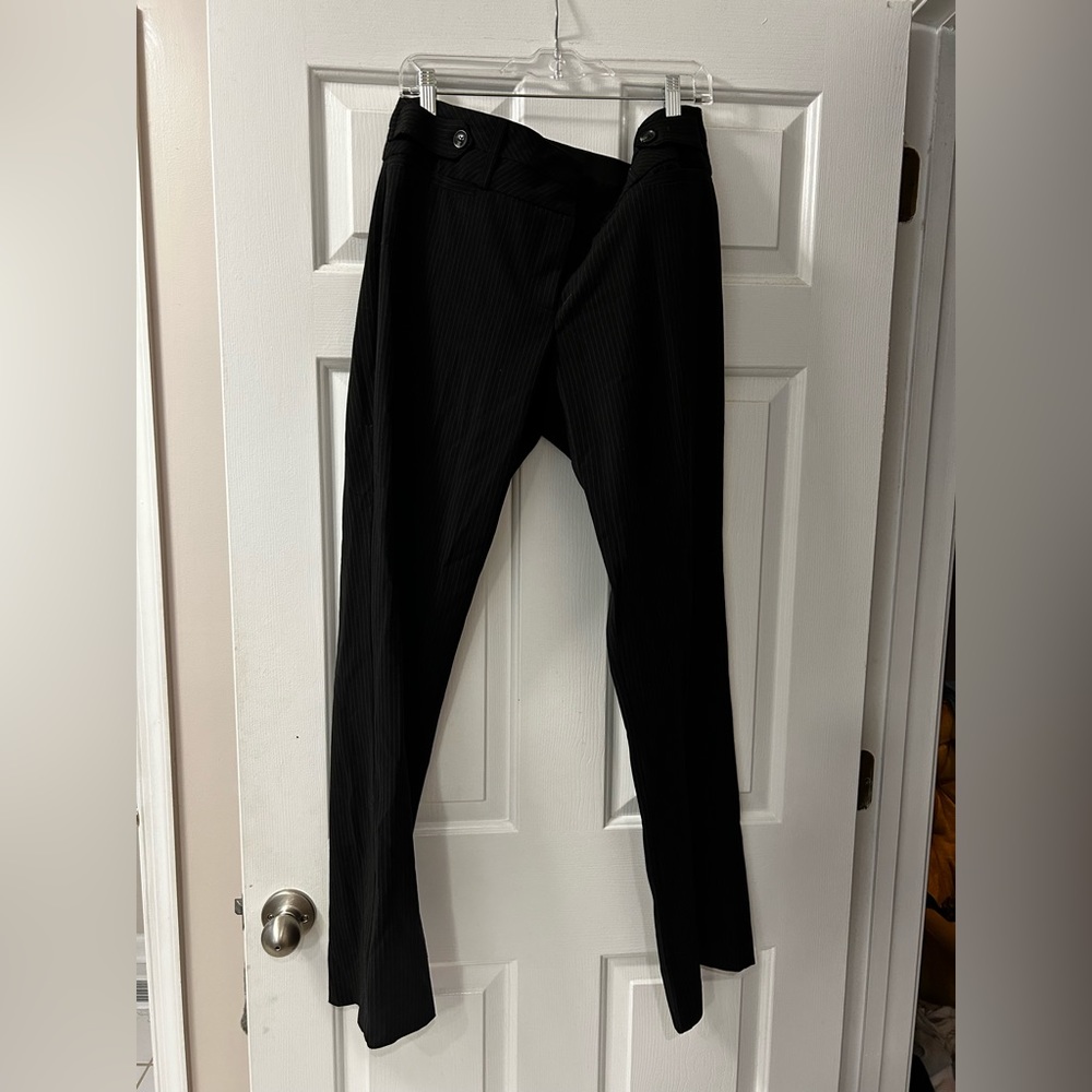Candies pinstripe black slacks